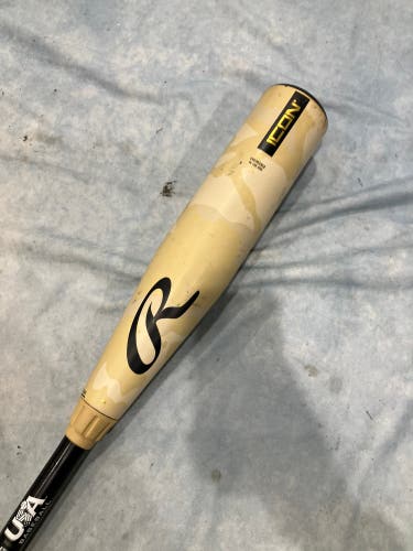 2025 Rawlings Icon Composite Bat USABat Certified (-12) Composite 17 oz 29" (Used)