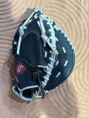 Black Rawlings Shut Out RH Catcher's Softball Glove 31.5" (Used)