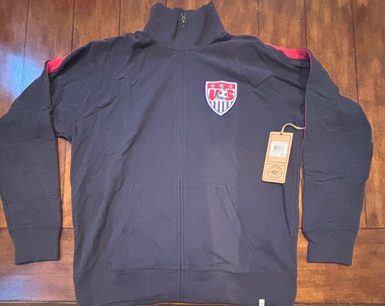 USA Soccer 47 Brand Men’s Navy Blue Full-Zip Jacket Size XL