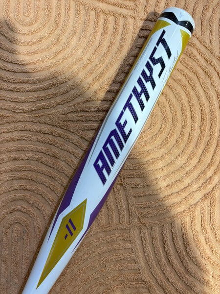 2022 Easton Amethyst Alloy Bat (-11) Alloy 21 oz 32" (Used)