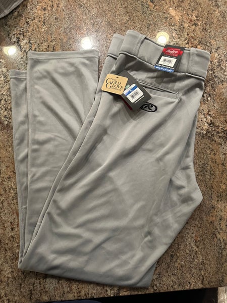 Gray Men's XL Adult Rawlings Game Pants (New)