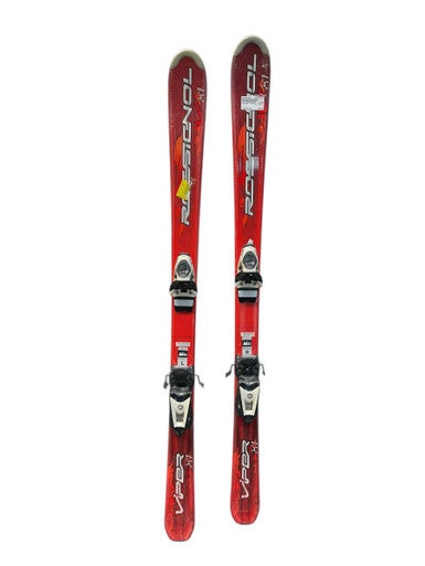 Used Rossignol VIPER X1 Boys DH Ski/Binding Red 132 cm 11835-S000200449
