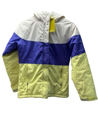 Used Columbia Outerwear Heavy Jacket Y Navy Blue And Yellow MD 11835-S000200460