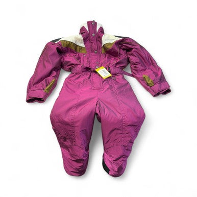 Used Snow Bibs W Purple And White XS 11835-S000200470