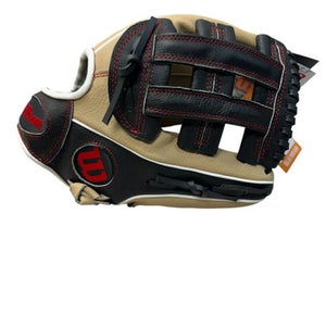 Used Wilson A450 BB/SB Glove RH Throw Black And Natural 12" 11835-S000200472