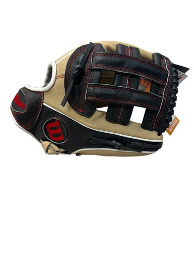 Used Wilson A450 BB/SB Glove RH Throw Black And Natural 12" 11835-S000200472