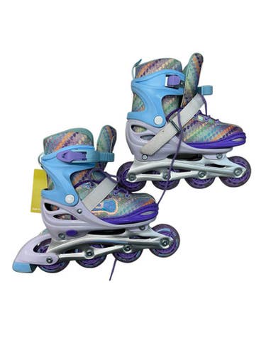 Used ADJT INLINE SKATES Junior Rec Fitness Skates Purple Adjustable 11835-S000200520