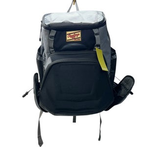 Used Rawlings R1000 GG BACKPACK BB/SB Player Backpack Black And Grey 11835-S000199795