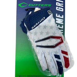 Used Cutters REV 5.0 FB Gloves Navy Blue And Red SM 11835-S000200182