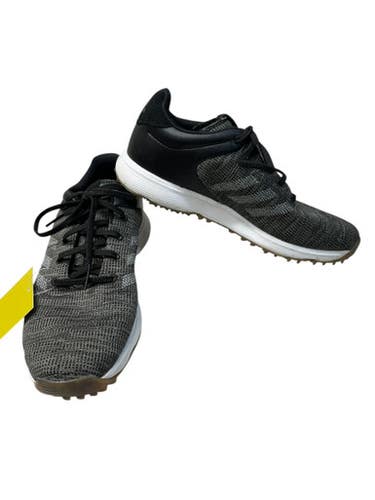 Used Adidas BOOST Mens Golf Shoes Black And Grey Senior 9 11835-S000200390