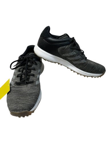 Used Adidas BOOST Mens Golf Shoes Black And Grey Senior 9 11835-S000200390