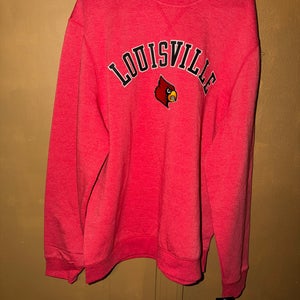 Captivating NCAA College Louisville Cardinals University Sweatshirt Men’s Size Large Brand New W/T.