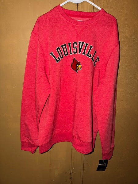 Captivating NCAA College Louisville Cardinals University Sweatshirt Men’s Size Large Brand New W/T.
