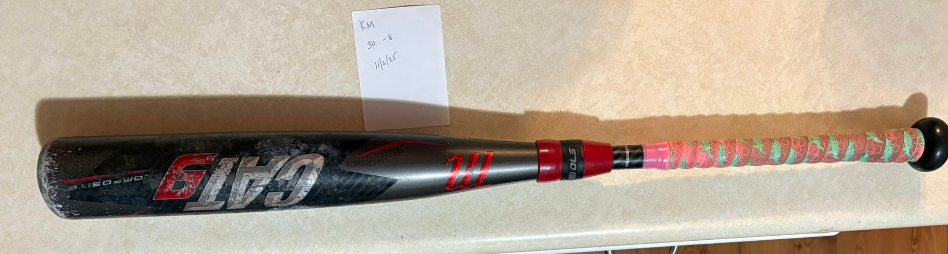 2021 Marucci CAT9 Composite USSSA Certified Bat (-8) 22 oz 30" (Used)