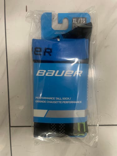 Black Men's XL Adult Bauer Skate Socks (New)