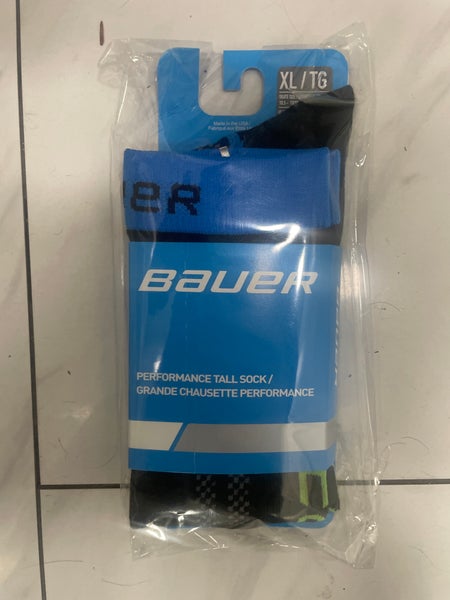 Black Men's XL Adult Bauer Skate Socks (New)