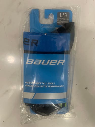 Black Men's Large Adult Bauer Skate Socks (New)