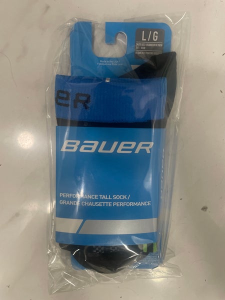 Black Men's Large Adult Bauer Skate Socks (New)