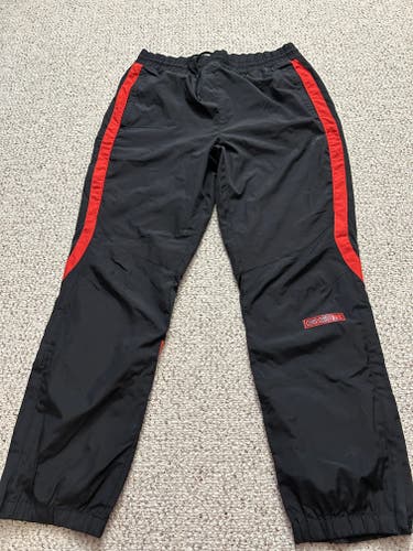 Black Medium Men's CCM Nylon Pants (Used) w/zipper legs