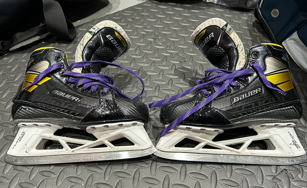 Bauer Supreme 3S Hockey Goalie Skates Extra Wide Width Size 5 (Used)