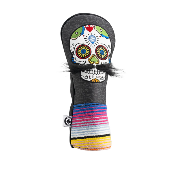 Sugar Skull Mustache - Fairway Wood Cover (Pins & Aces)
