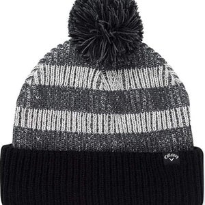 Callaway Pom Pom Beanie (Black/Grey, One Size) 2019 Golf NEW
