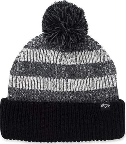 Callaway Pom Pom Beanie (Black/Grey, One Size) 2019 Golf NEW