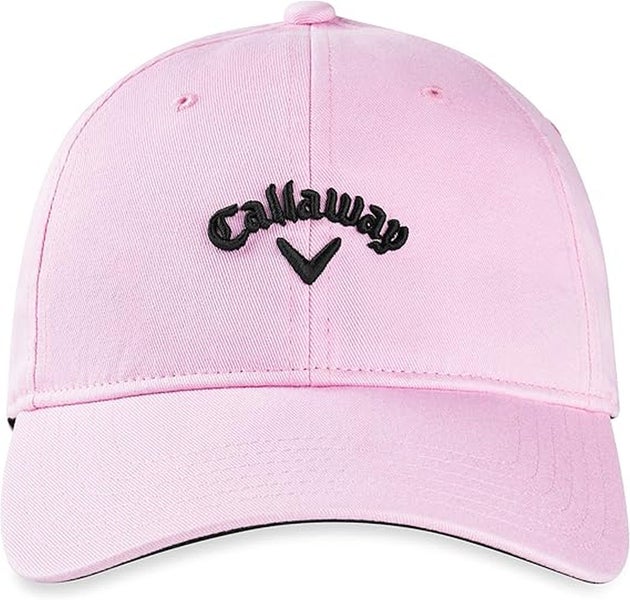 Callaway Womens Heritage Twill Hat (Pink/Black, Adjustable) Southern Hills NEW