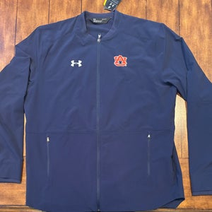 UNDER ARMOUR  AUBURN UNIVERSITY FULL ZIP HEAVYWEIGHT MENS JACKET SIZE LARGE NWT