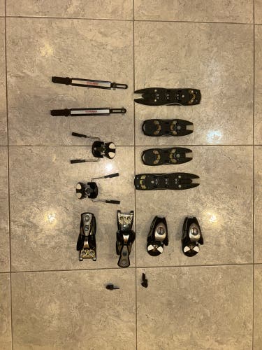 NEW SALOMON S 711 POWERAXE SKI BINDINGS 78MM BRAKES