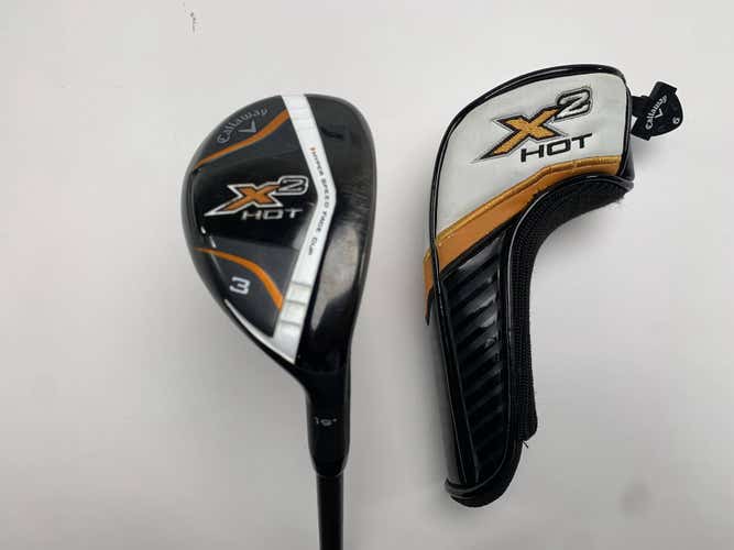 Callaway X2 Hot 3 Hybrid 19* X2 Hot 60g Regular Graphite Mens RH HC Midsize Grip
