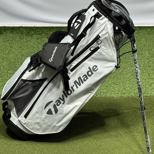 TaylorMade Pro 8-Way Carry Stand Golf Bag WHITE w/ Rain Hood New #93228