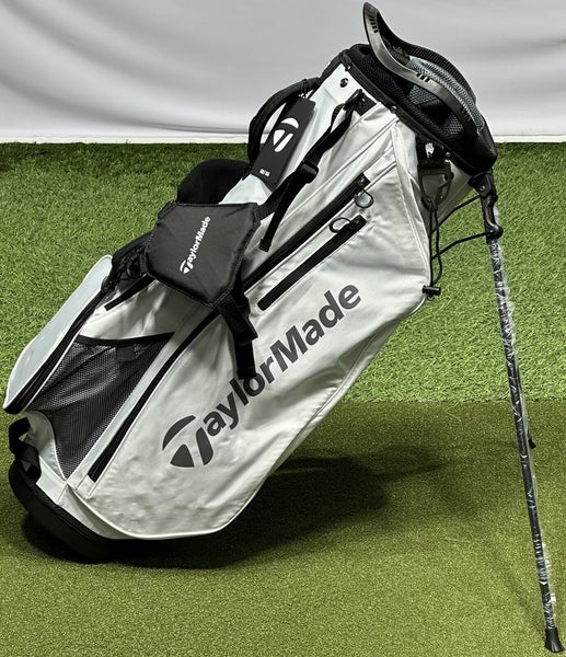 TaylorMade Pro 8-Way Carry Stand Golf Bag WHITE w/ Rain Hood New #93228
