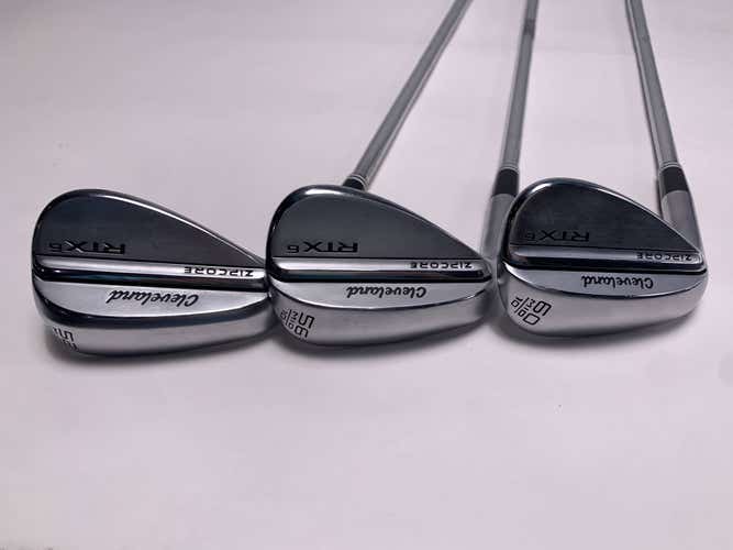 Cleveland RTX 6 ZipCore Tour Satin Wedge Set 52* 10 | 56* 10 | 60* 10 DG Mens LH
