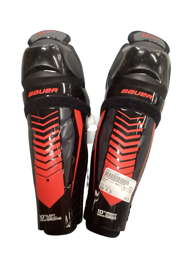 Used Bauer LIL SPORT Youth Shin Guards Black 10" 11613-S000171069