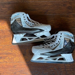 Pro Stock True Custom Goalie Skates with Bauer Holders - Size ~9.5D