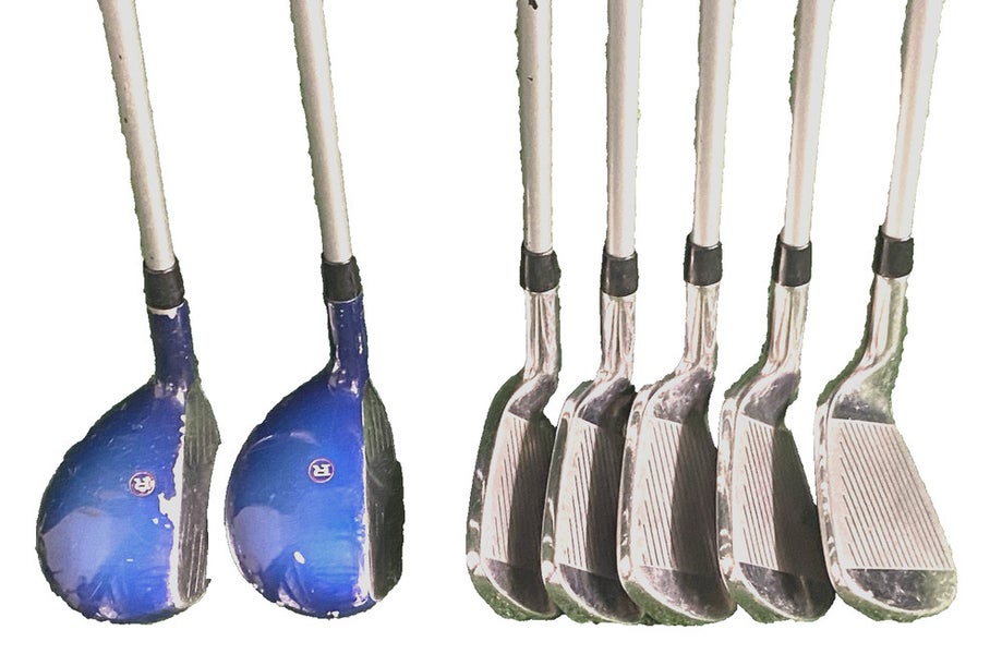 Ram RXS Zero Shock Iron Set 5h,6h,7-PW,SW RH Ladies Flex Graphite Factory Grips