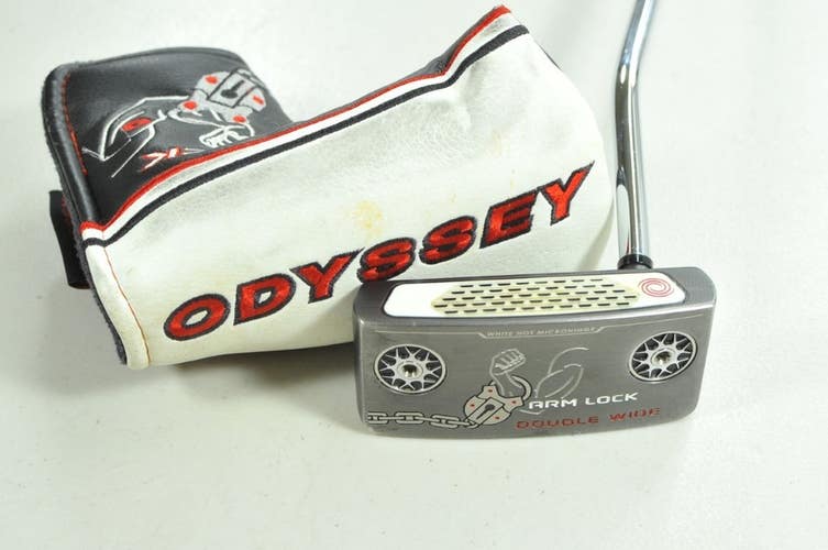 Odyssey Arm Lock Double Wide 42" Putter Right Steel with Head Cover # 205366