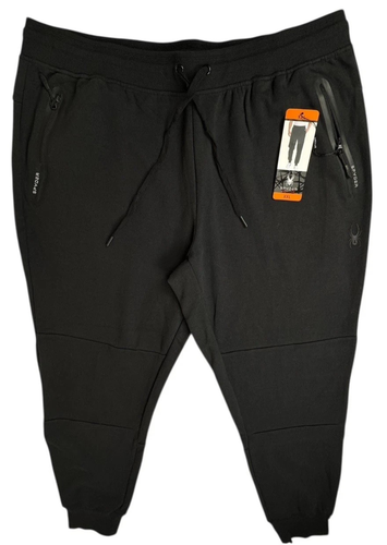 Spyder Mens XXL 2XL Black Jogger Sweatpant Tapered Active Reflective 1437826 New