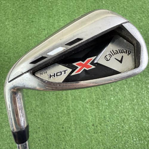Callaway X Hot N-14 9 Iron Callaway Steel Uniflex Shaft Left Handed -1/2 Short