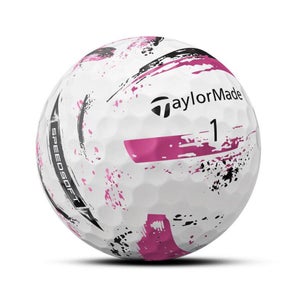 Taylor Made SpeedSoft Ink Golf Balls (Pink, 3pk) 1 Sleeve 2024 NEW
