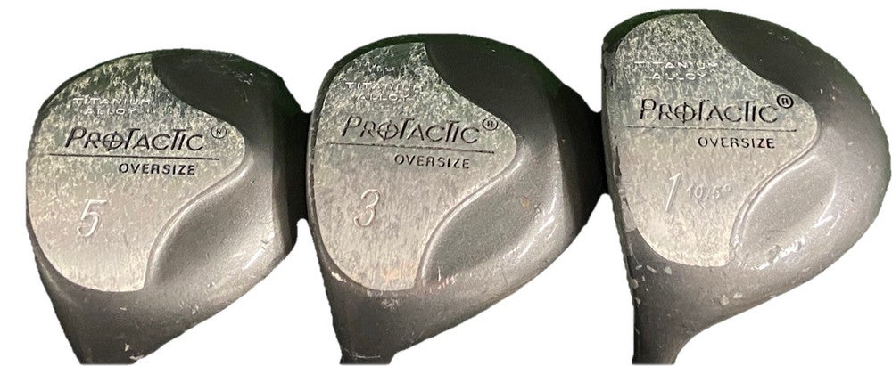 Left-Handed Pro Control Wood Set Driver,3w, 5w Ladies Flex Graphite LH New Grips