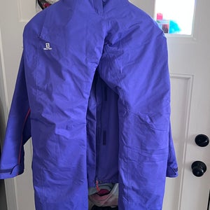 Purple Women's Adult XL Salomon Jacket with Matching Pants (Used)