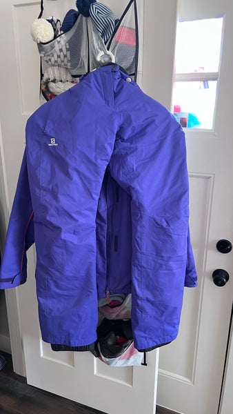 Purple Women's Adult XL Salomon Jacket with Matching Pants (Used)