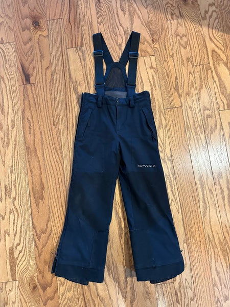 Black Unisex Youth Size 8 Spyder Guard Side Zip Ski Pants