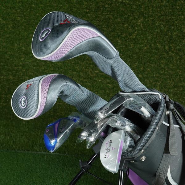 PARAGON RISING STAR GIRLS GOLF SET 9pc. JUNIOR LH BAG ~ KIDS 51-54