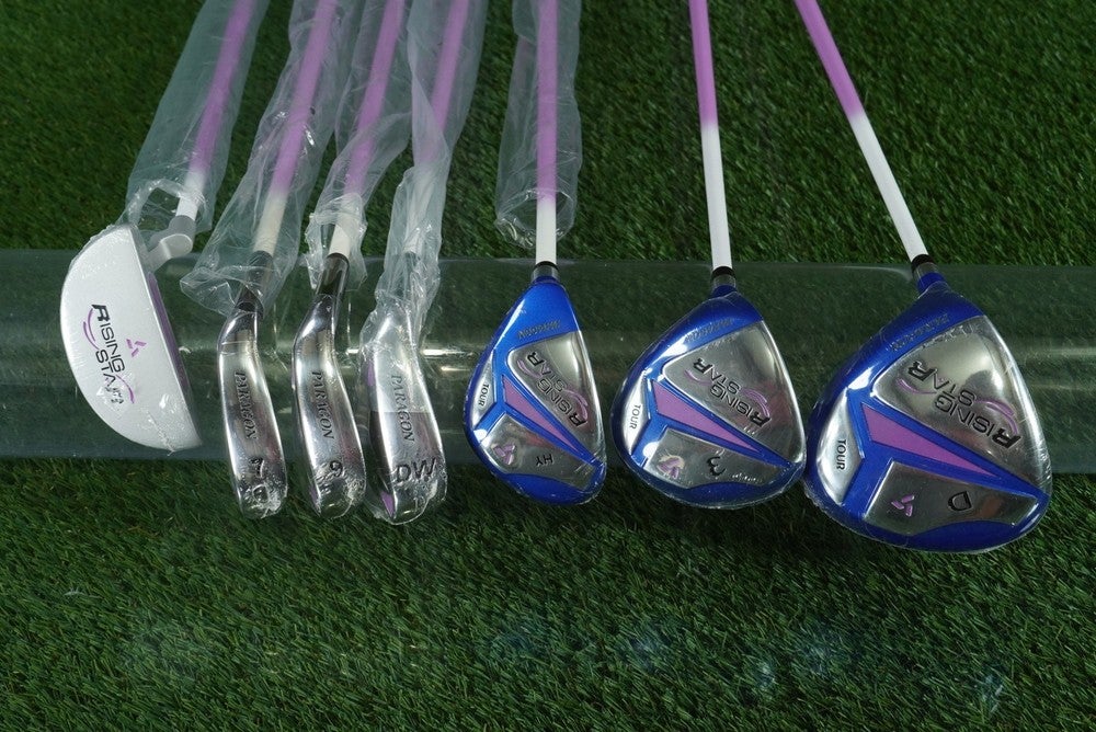 PARAGON RISING STAR GIRLS GOLF SET 9pc. JUNIOR LH BAG ~ KIDS 51