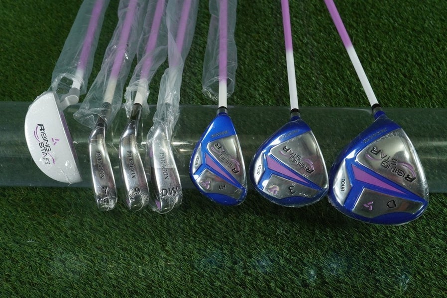 PARAGON RISING STAR GIRLS GOLF SET 9pc. JUNIOR LH BAG ~ KIDS 51