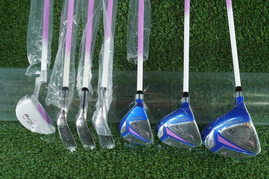 PARAGON RISING STAR GIRLS GOLF SET 9pc. JUNIOR LH BAG ~ KIDS 51-54