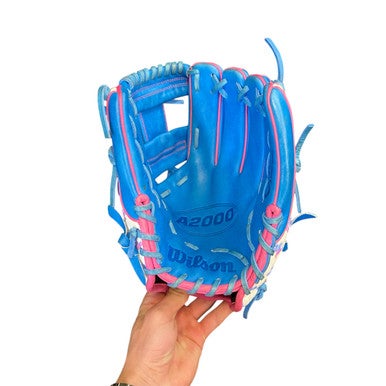 Used Wilson A2000 AUTISM SPEAKS BB/SB Glove RH Throw Sky Blue 11 1/2" 11602-S000108773